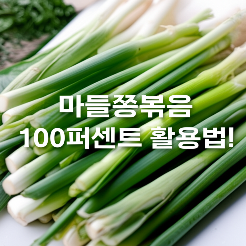 마늘쫑볶음 100퍼센트 활용법!