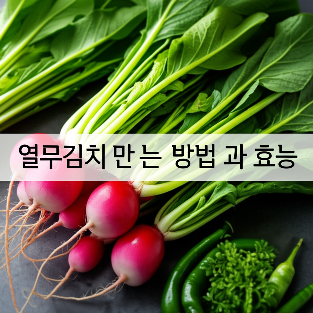 열무김치 만드는 방법 과 효능